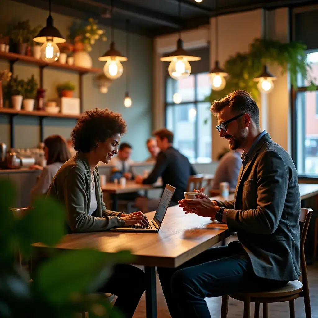 Modern office workspace